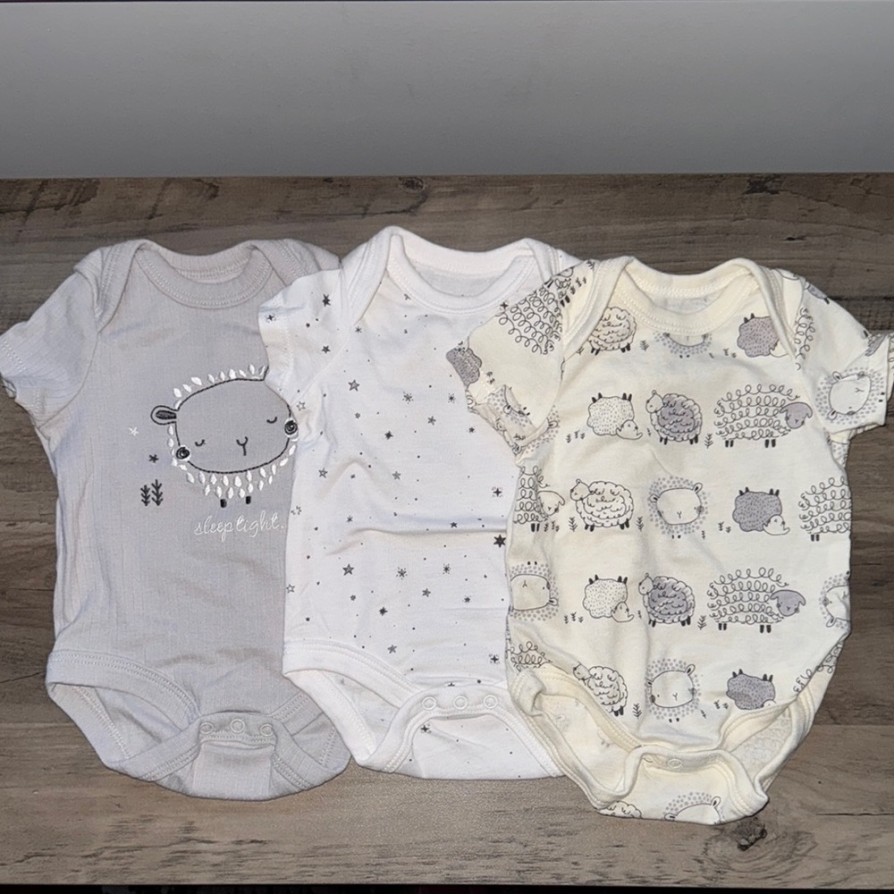 Adorable Sheep Baby Onesie Bundle